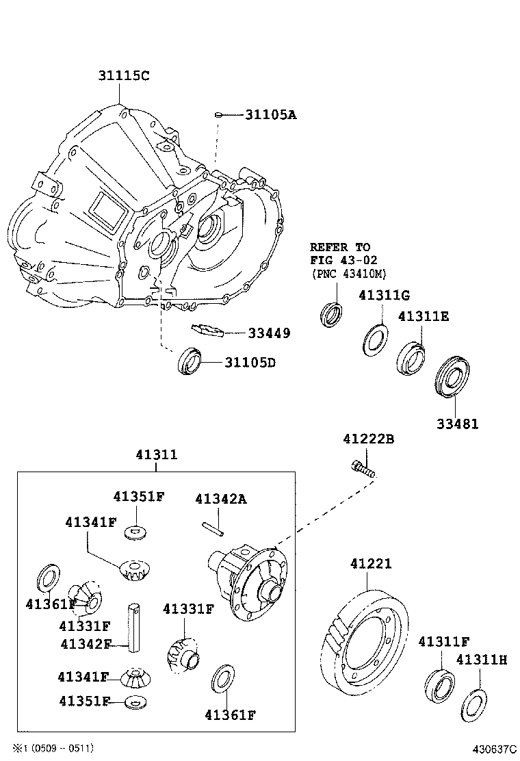 33481-42060 GEAR, SPEEDOMETER DRIVE (MTM) product image