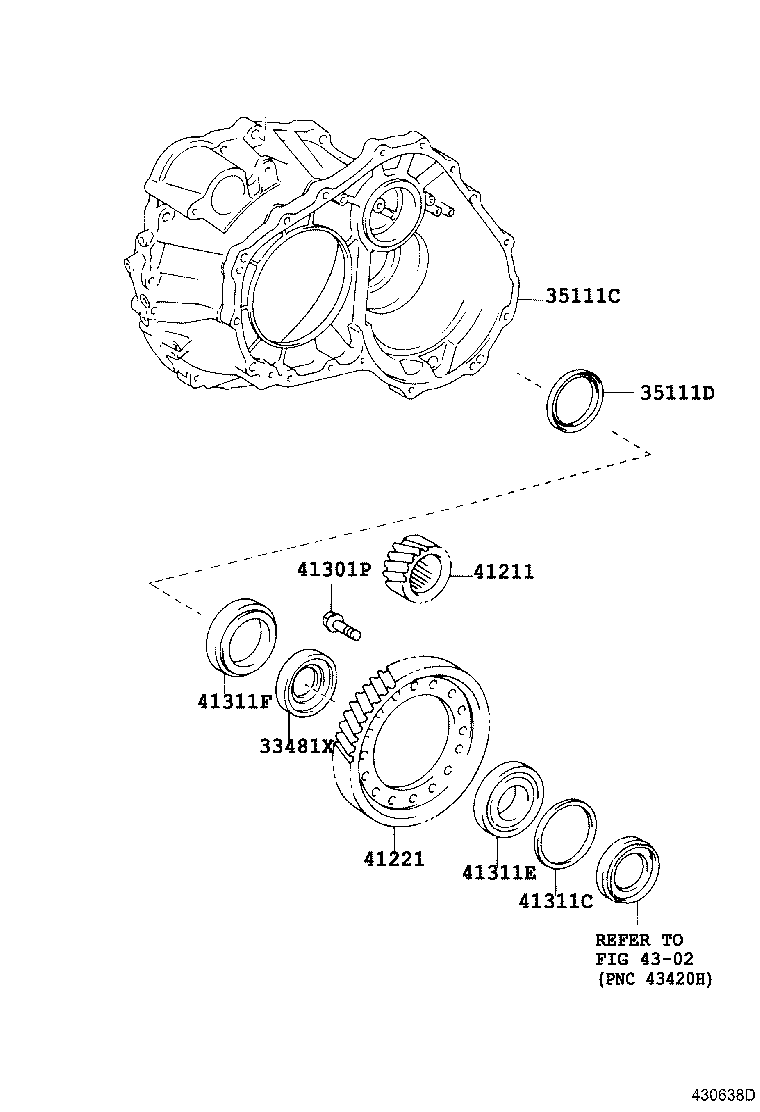 33481-42060 GEAR, SPEEDOMETER DRIVE (MTM) product image
