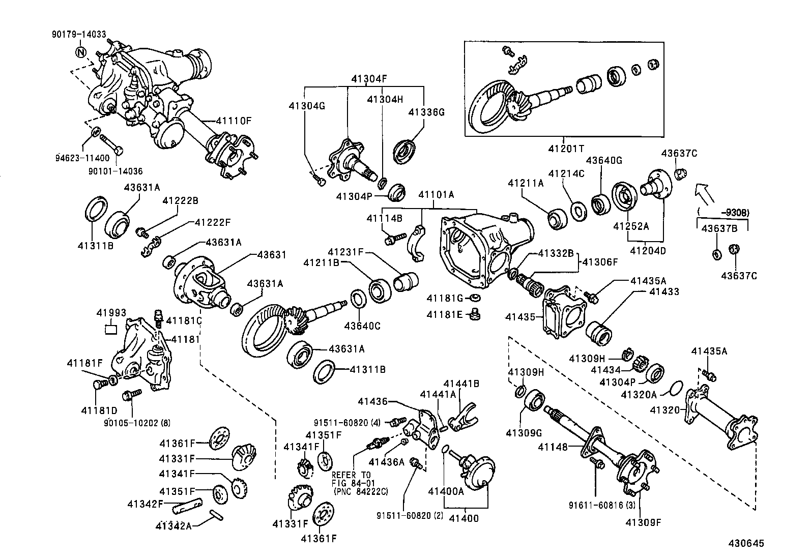 41110-35530 CARRIER ASSY, DIFFERENTIAL, FRONT product image