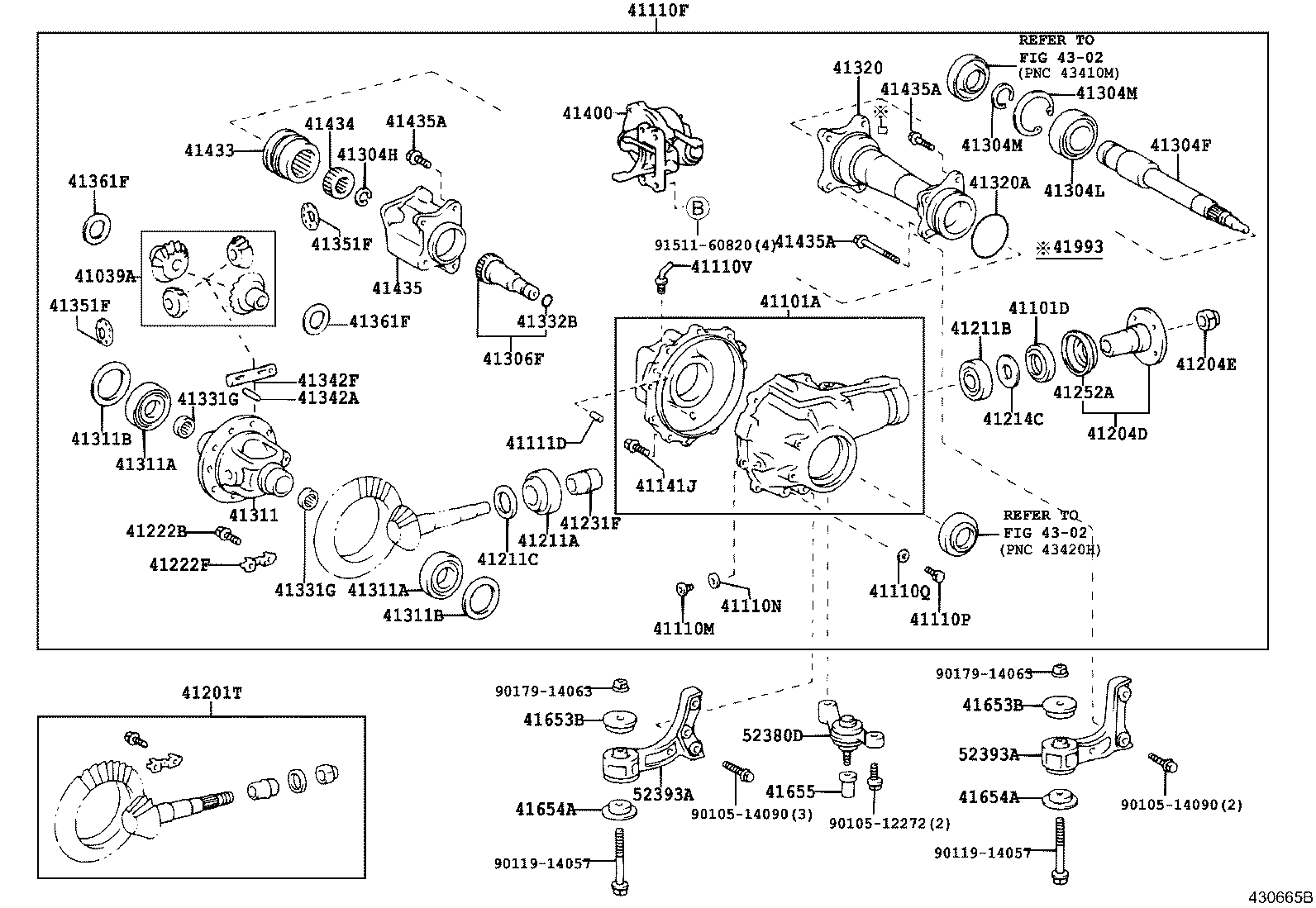 41110-3D140 CARRIER ASSY, DIFFERENTIAL, FRONT product image