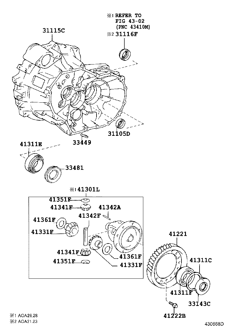 Toyota 90366-62007 BEARING, TAPERED ROLLER (FOR FRONT DIFFERENTIAL CASE REAR)