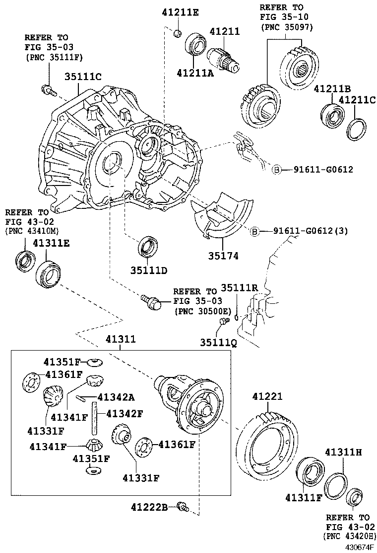 41342-32030 SHAFT, FRONT DIFFERENTIAL PINION, NO.1 product image