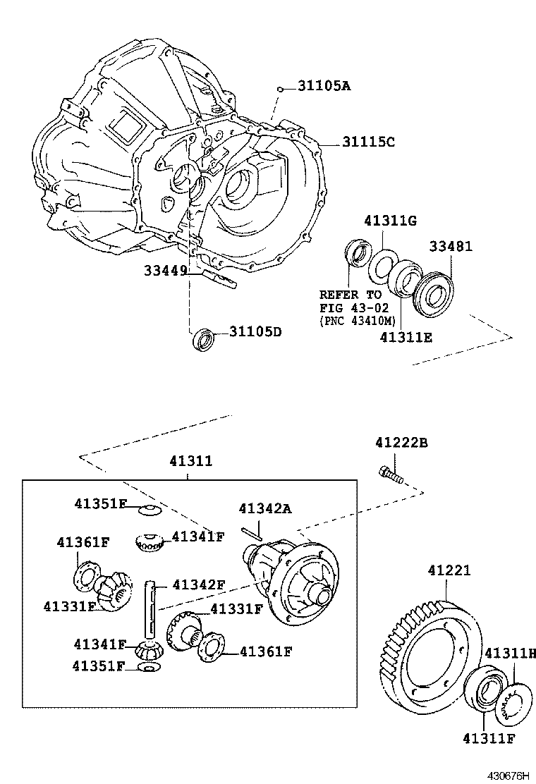 41342-32030 SHAFT, FRONT DIFFERENTIAL PINION, NO.1 product image