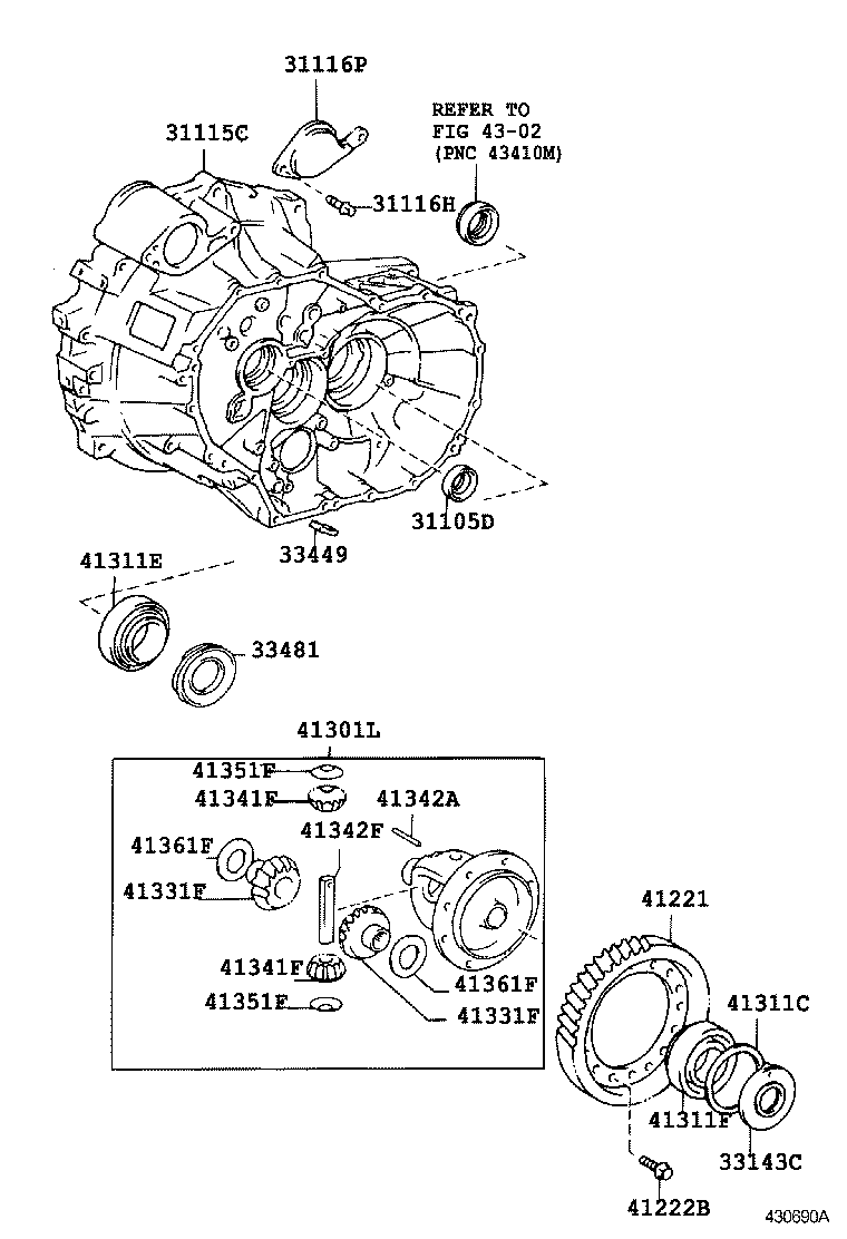 31116-12020 COVER, TRANSAXLE CASE product image