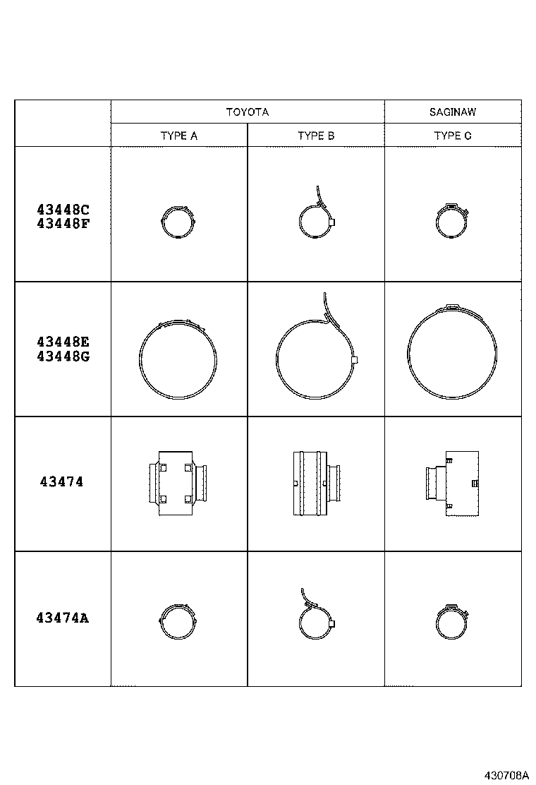 04438-12340 BOOT KIT, FRONT DRIVE SHAFT, IN & OUTBOARD, RH product image