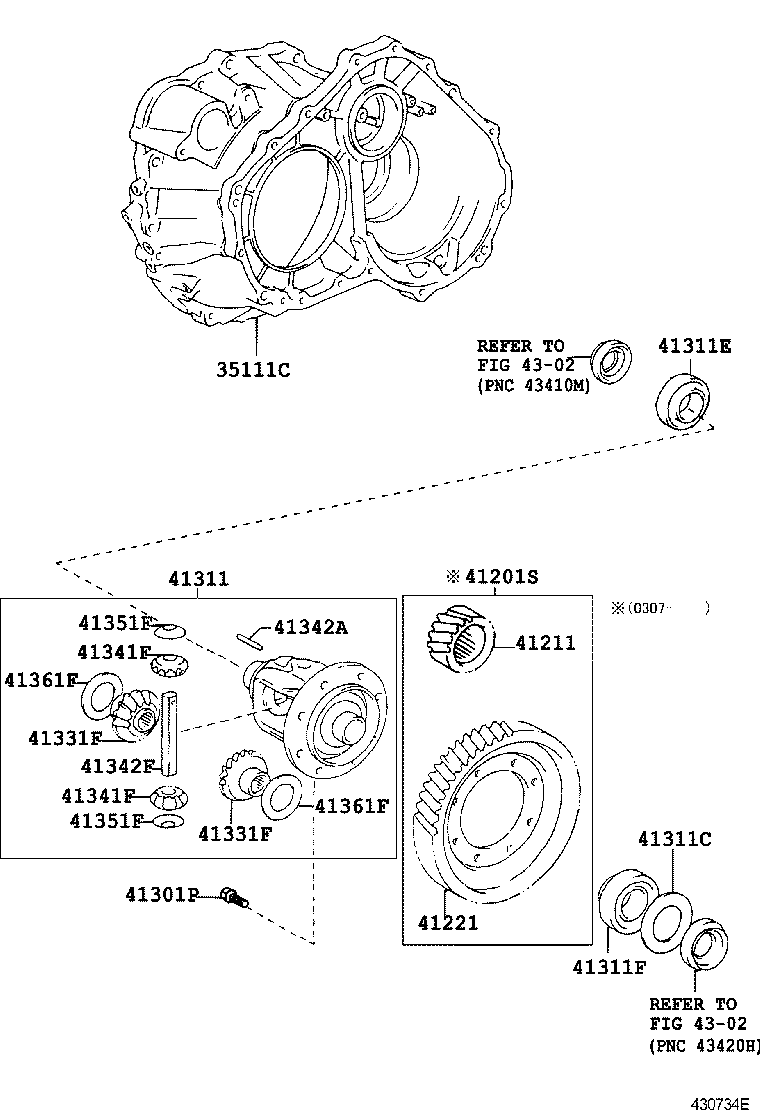 41211-48060 PINION, DIFFERENTIAL DRIVE product image