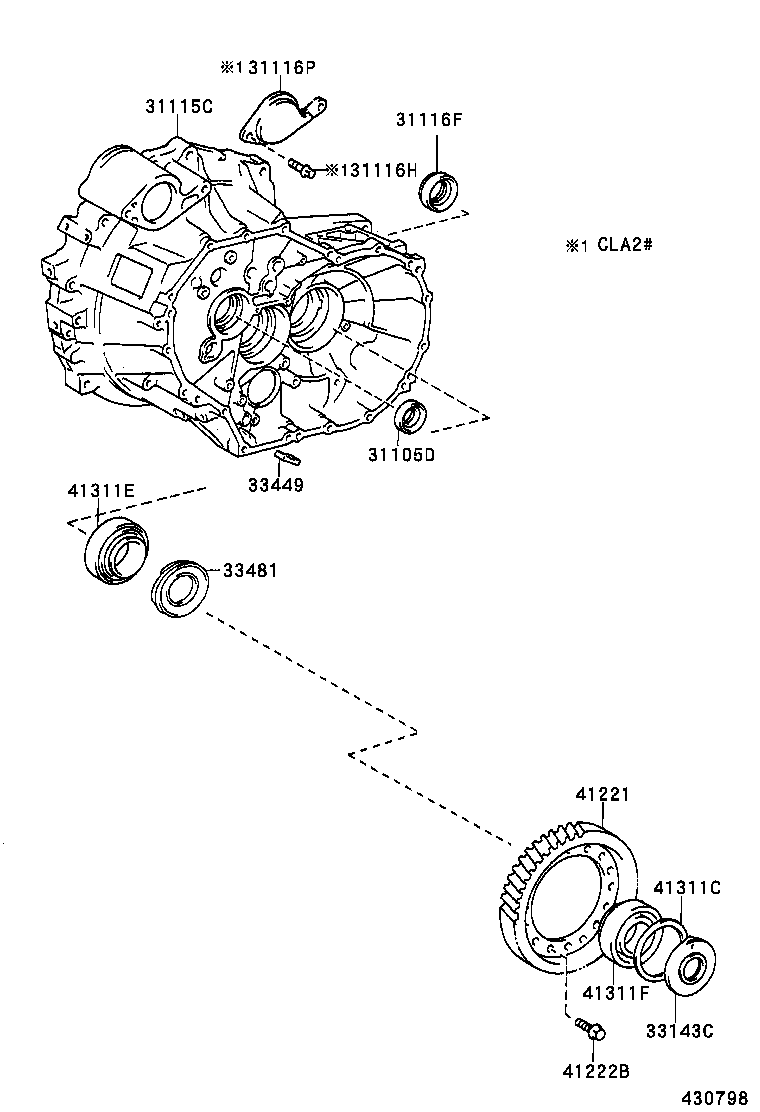 33481-42060 GEAR, SPEEDOMETER DRIVE (MTM) product image
