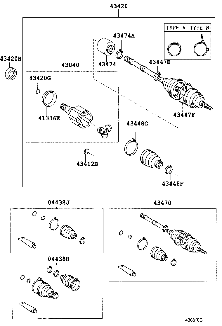 43457-28010 BRACKET, DRIVE SHAFT BEARING product image
