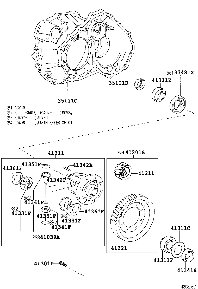 Toyota 90080-31069 SEAL, OIL(FOR DIFFERENTIAL SIDE BEARING RETAINER)