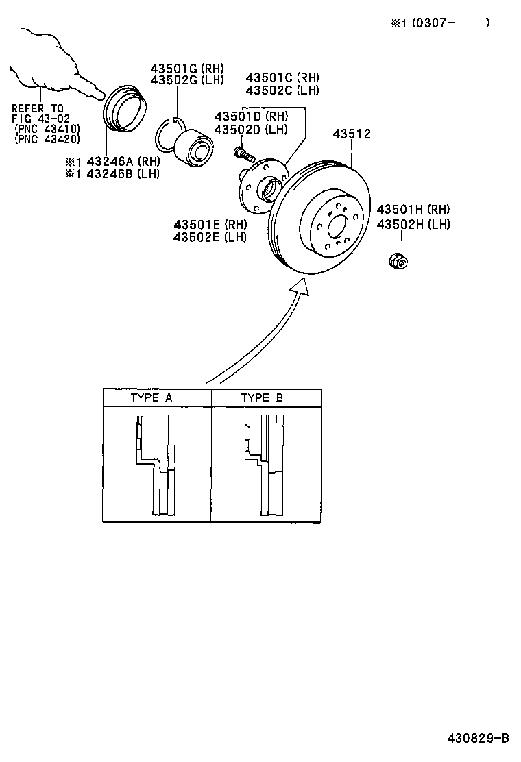 Toyota 43512-33090 DISC, FRONT