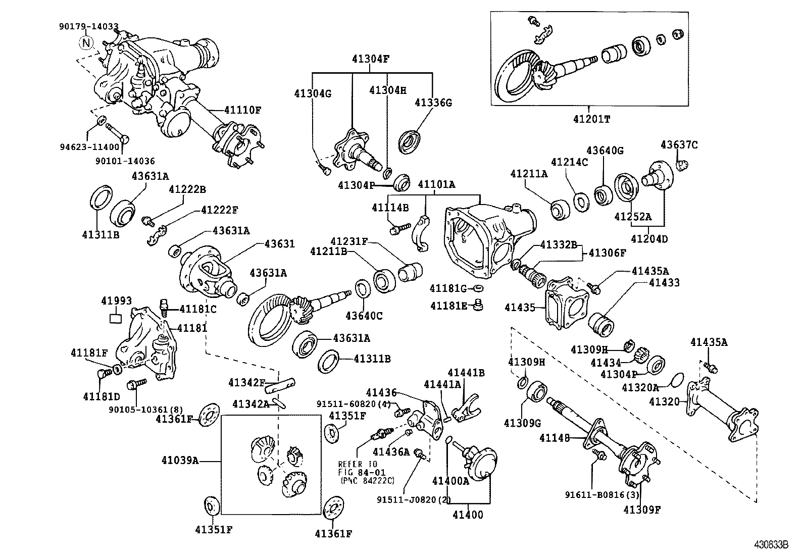 41110-35530 CARRIER ASSY, DIFFERENTIAL, FRONT product image