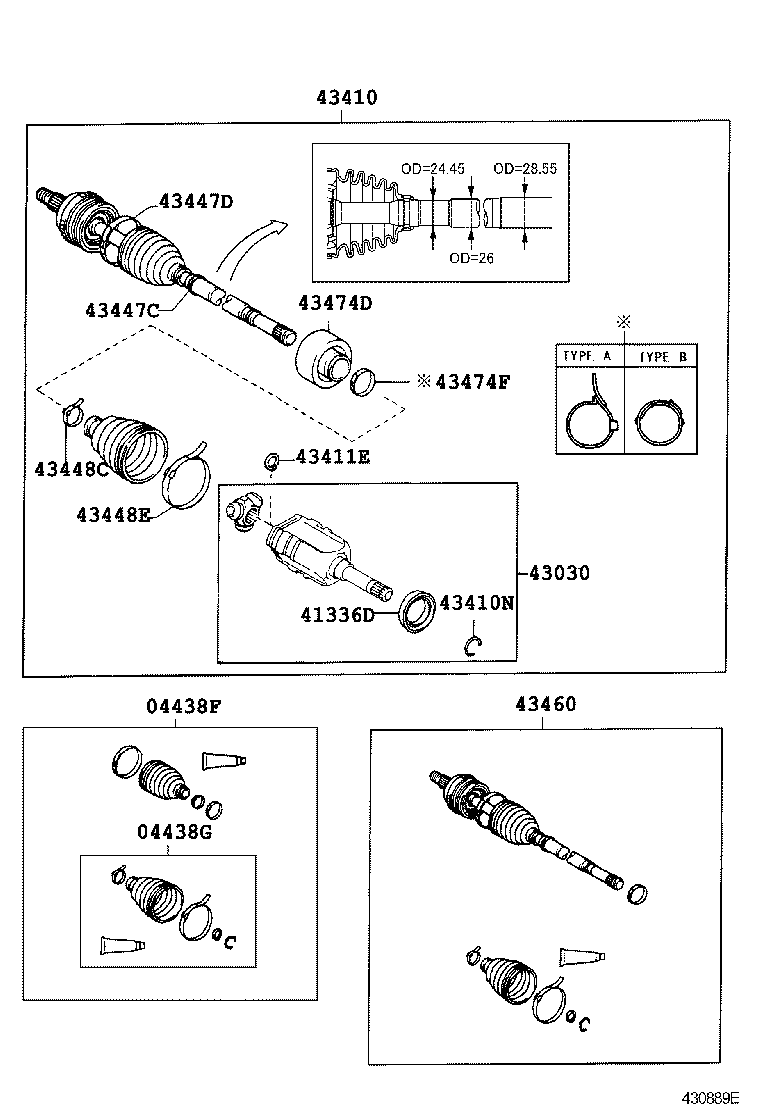 90105-10361 BOLT (FOR DRIVE SHAFT BEARING BRACKET SETTING NO.1) product image