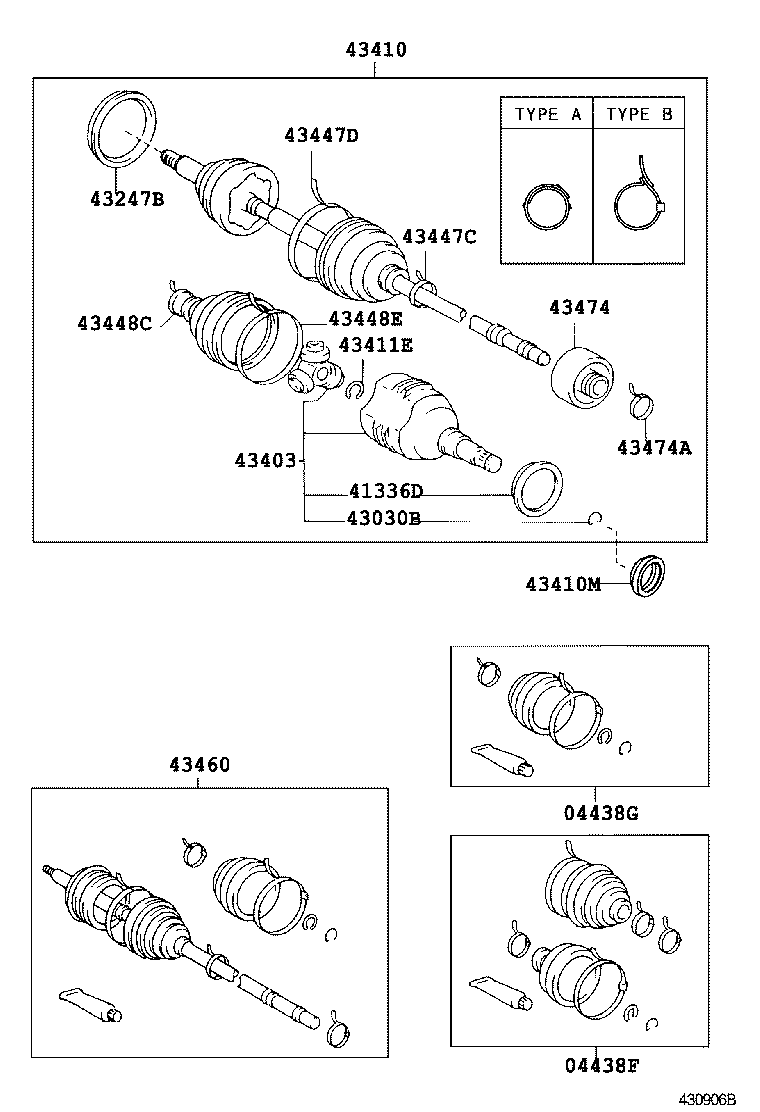 43470-29356 SHAFT ASSY, FRONT DRIVE OUTBOARD JOINT, LH product image