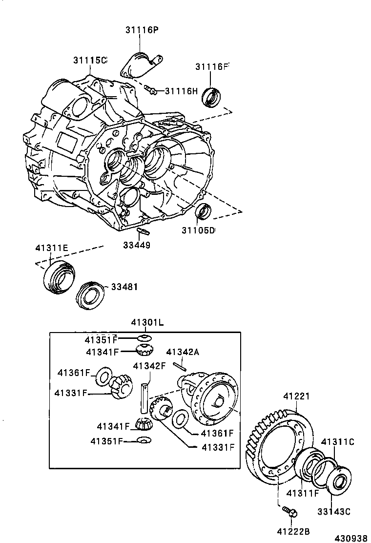 31116-20010 COVER, TRANSAXLE CASE product image