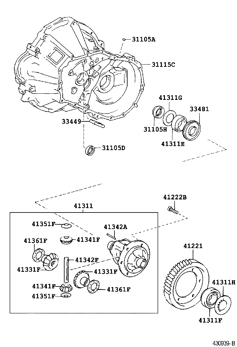 31116-20010 COVER, TRANSAXLE CASE product image