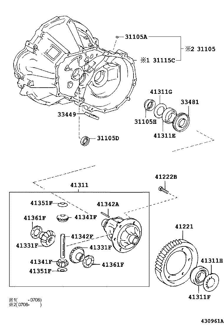 Toyota 90316-28003 SEAL, OIL (FOR FRONT DIFFERENTIAL CASE)