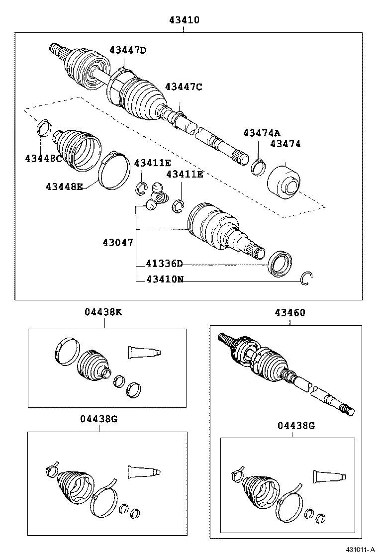 Toyota 41336-02030 COVER, FRONT DRIVE SHAFT DUST, RH