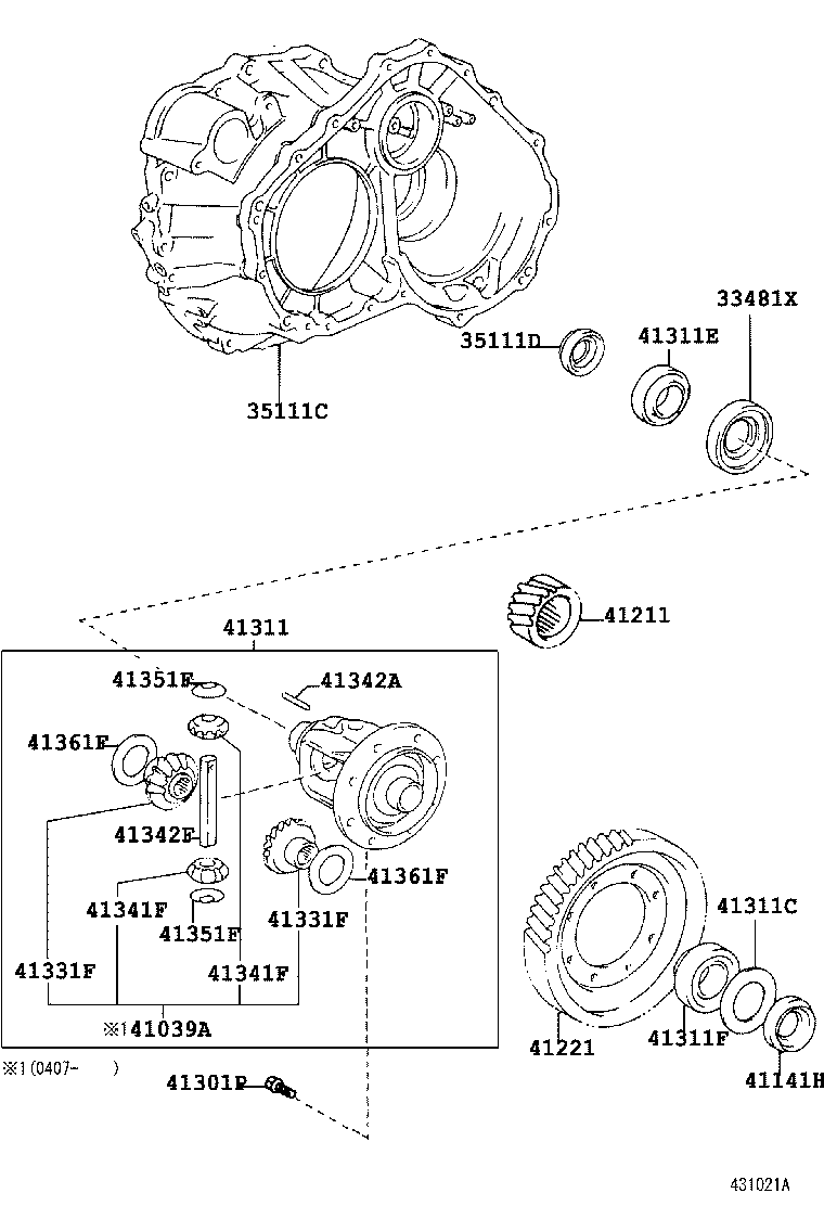 90564-68040 SHIM (FOR FRONT DIFFERENTIAL CASE REAR) product image