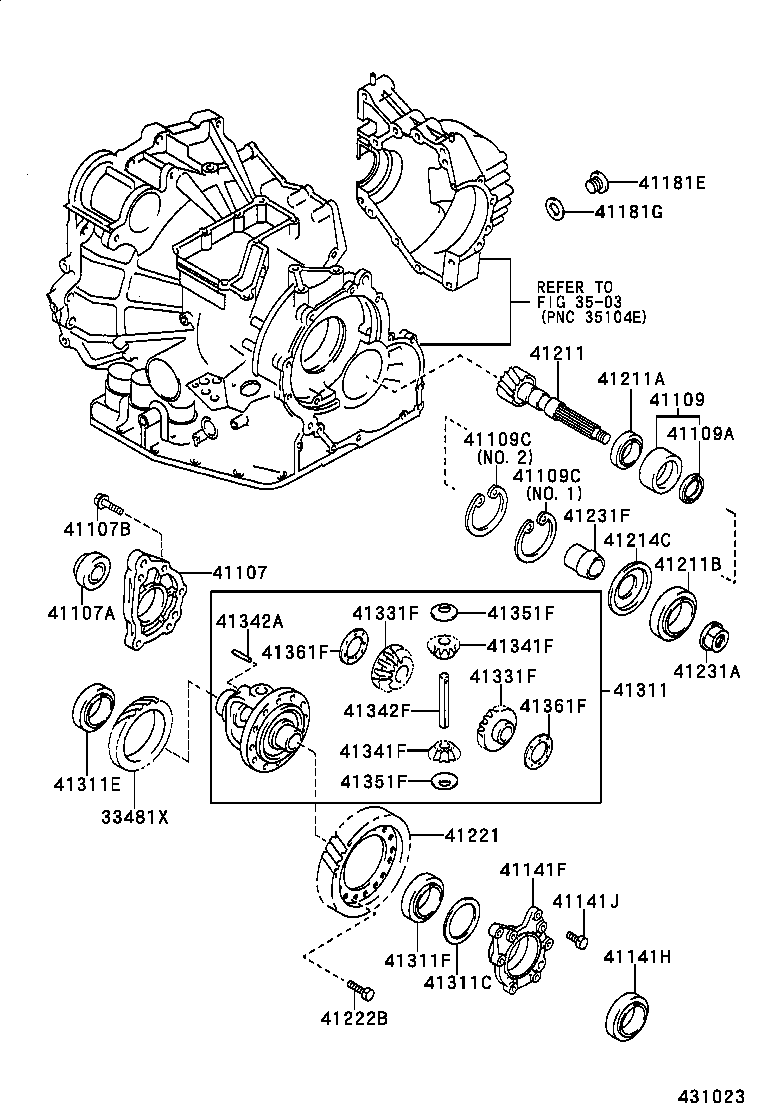 90564-68040 SHIM (FOR FRONT DIFFERENTIAL CASE REAR) product image