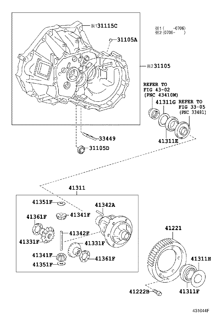 31105-52080 CASE SUB-ASSY, TRANSAXLE(MTM) product image