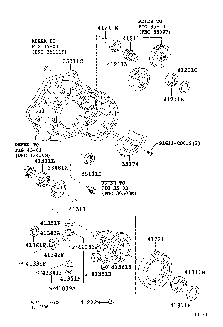 31105-52080 CASE SUB-ASSY, TRANSAXLE(MTM) product image
