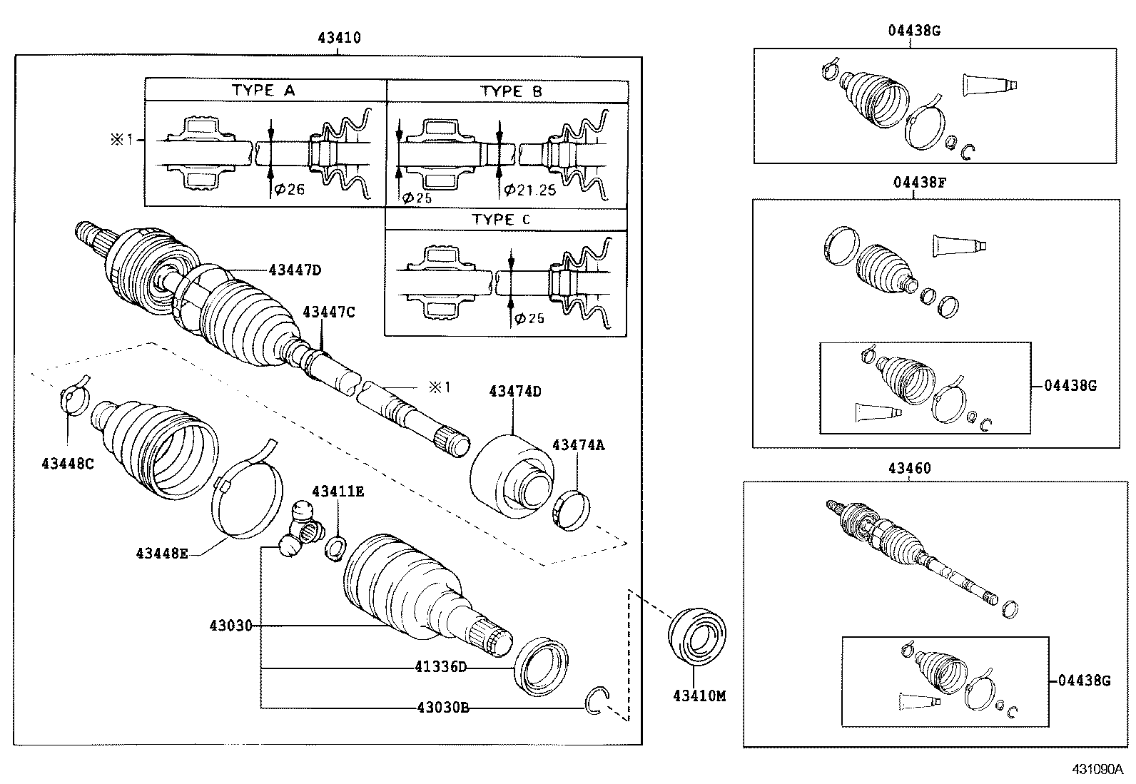 90901-19023 BOLT (FOR DRIVE SHAFT BEARING BRACKET SETTING NO.1) product image
