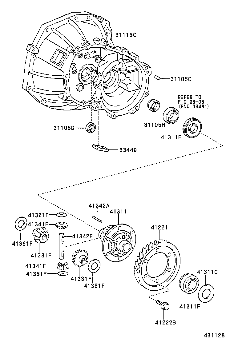 90105-10513 BOLT (FOR FRONT DIFFERENTIAL RING GEAR SET) product image