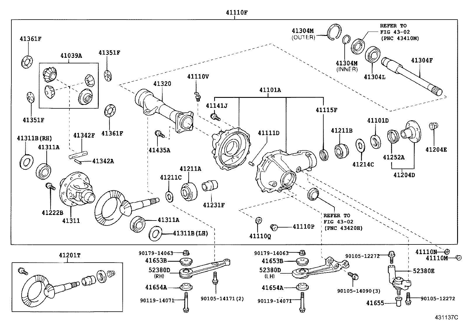 41337-35030 SHAFT SUB-ASSY, DIFFERENTIAL SIDE GEAR, RH product image