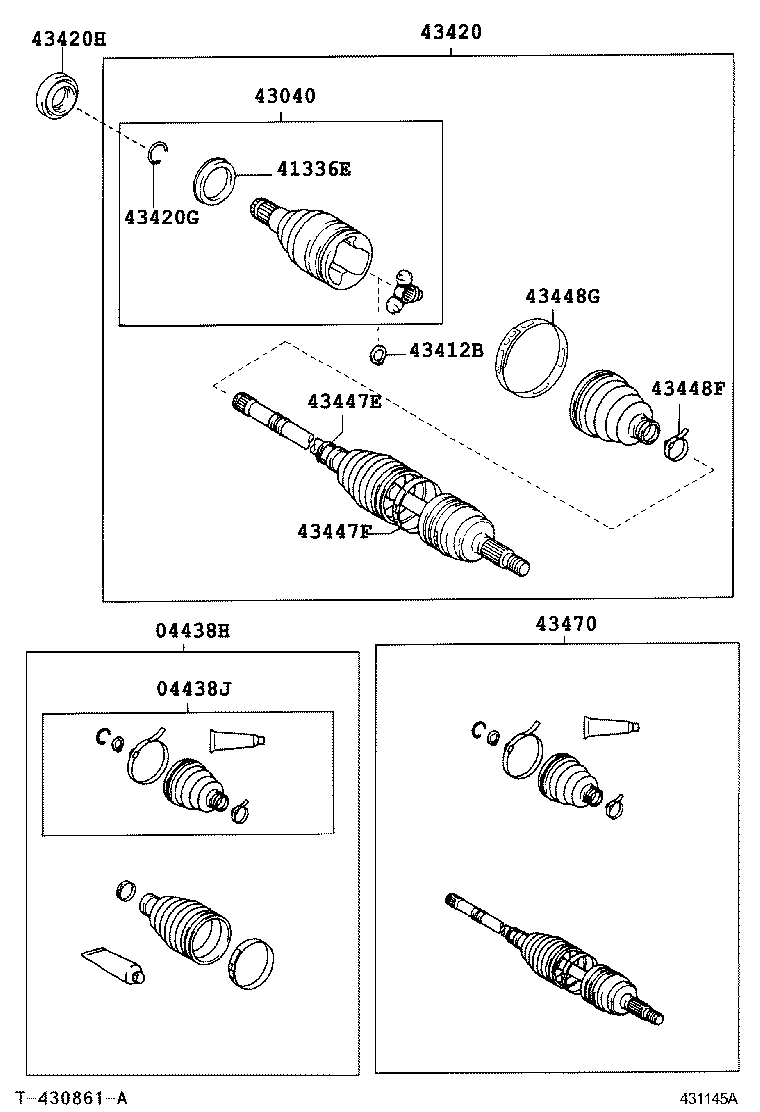 43457-63010 BRACKET, DRIVE SHAFT BEARING product image