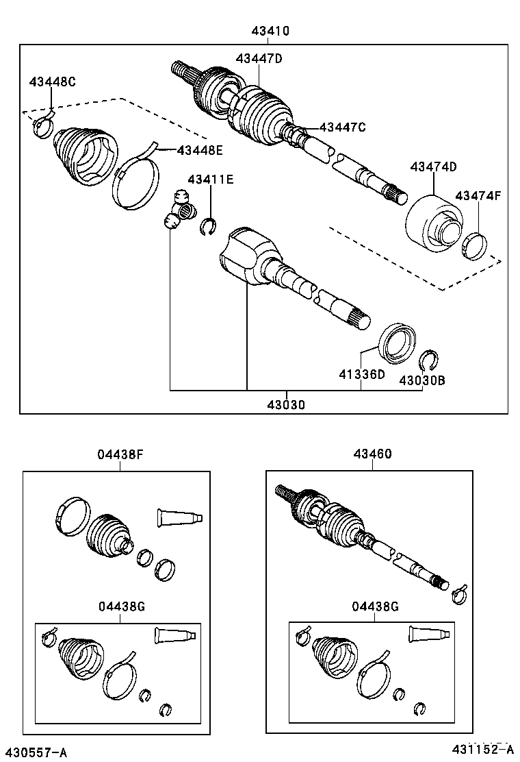 42345-0D090 CLAMP (FOR FRONT AXLE OUTBOARD JOINT BOOT RH) product image