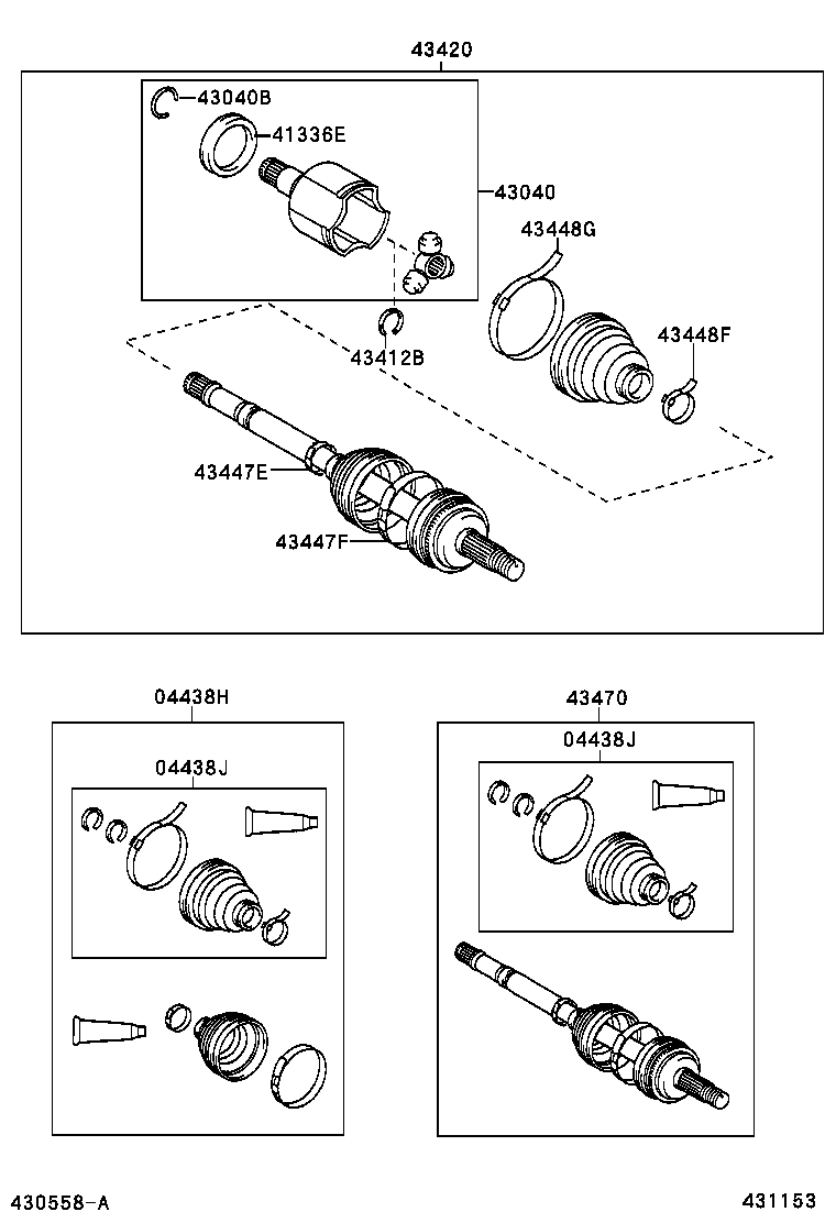 42345-0D090 CLAMP (FOR FRONT AXLE OUTBOARD JOINT BOOT RH) product image