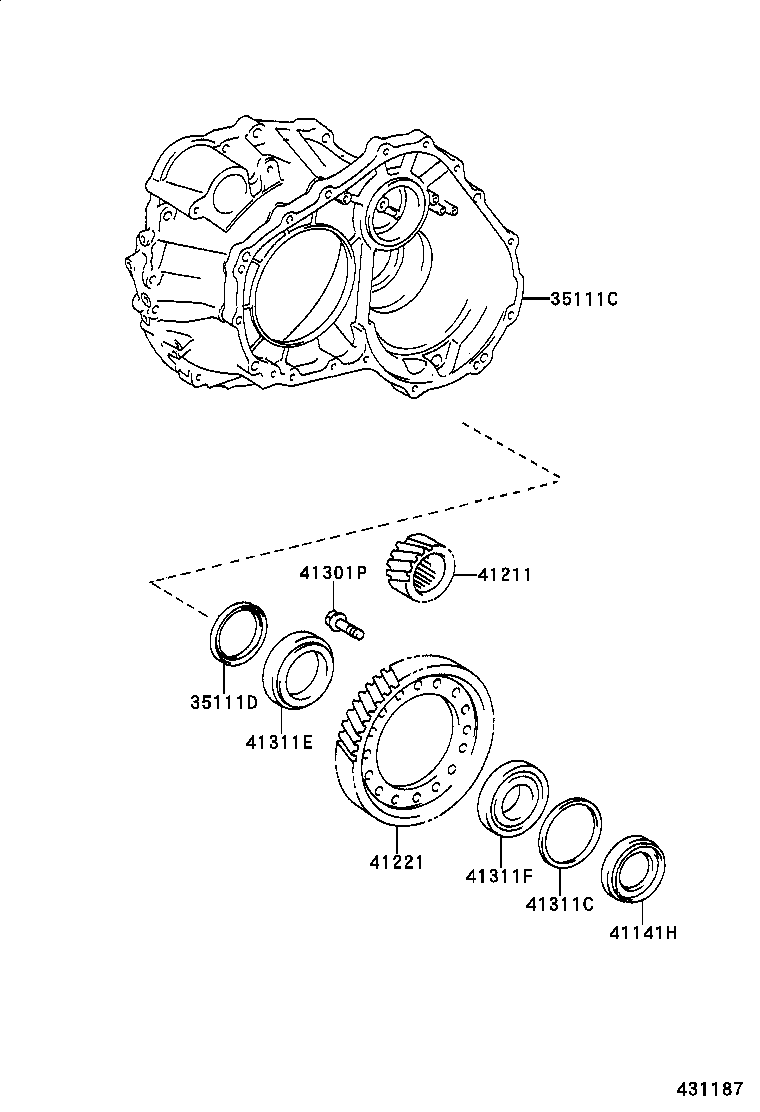 35105-08010 HOUSING, TRANSAXLE product image