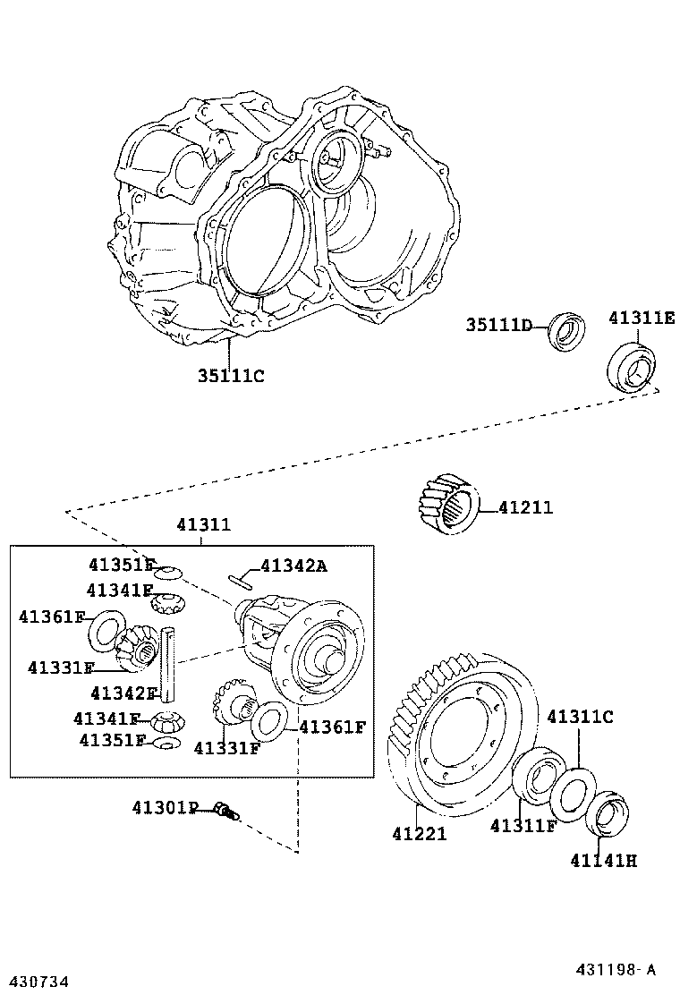 35105-07010 HOUSING, TRANSAXLE product image