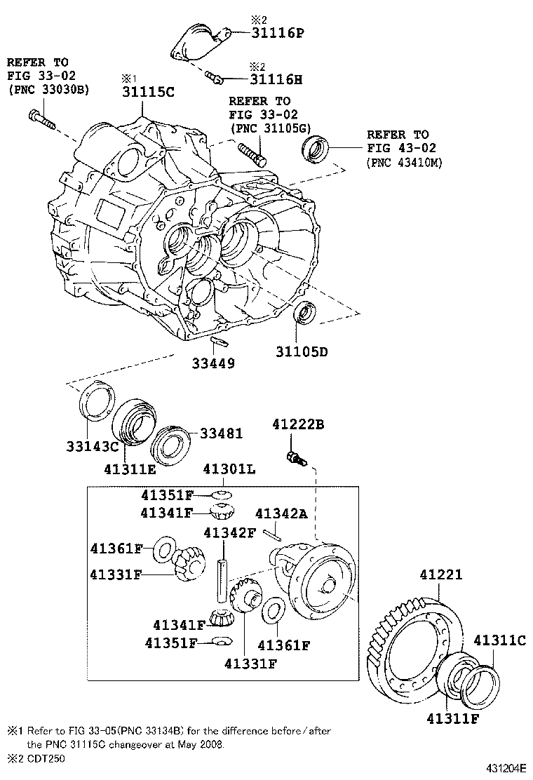 41221-05040 GEAR, FRONT DIFFERENTIAL RING product image