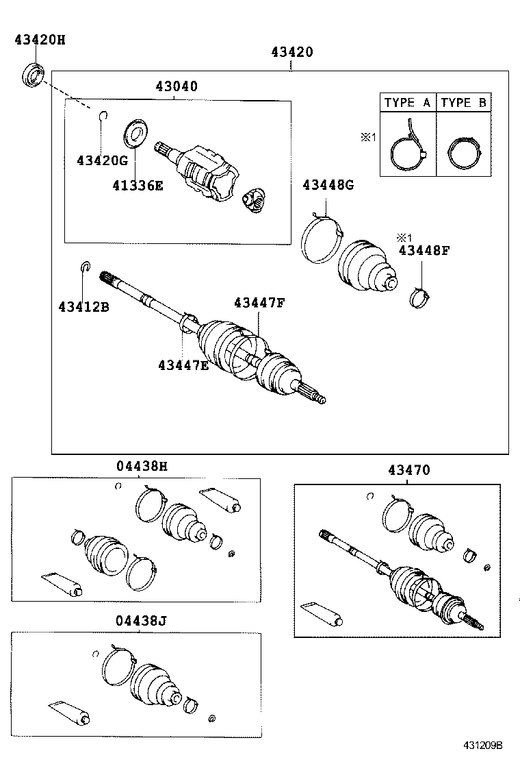 43457-63010 BRACKET, DRIVE SHAFT BEARING product image