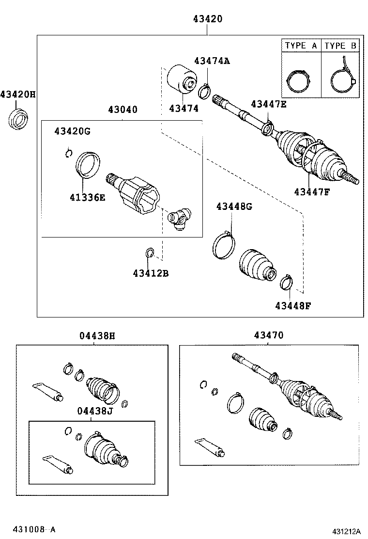 43457-28010 BRACKET, DRIVE SHAFT BEARING product image