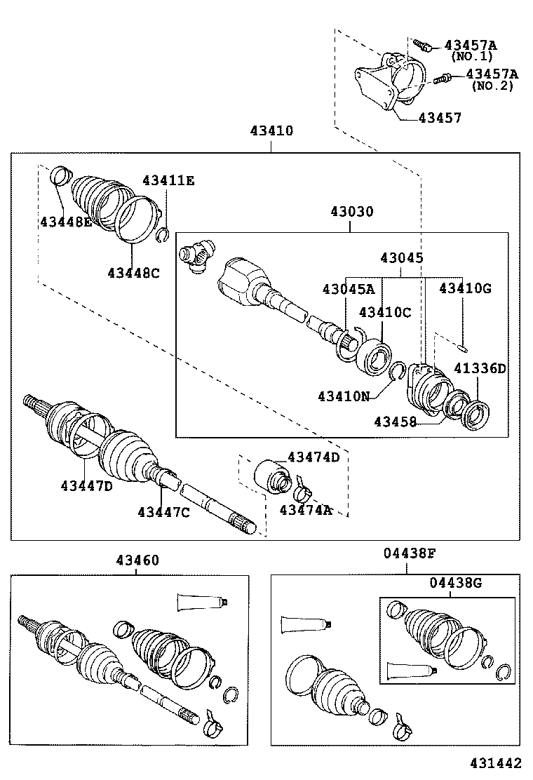 90105-10361 BOLT (FOR DRIVE SHAFT BEARING BRACKET SETTING NO.1) product image