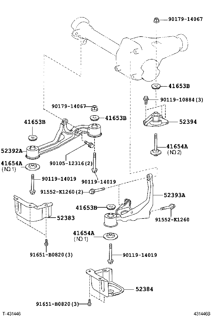 41110-26680 CARRIER ASSY, DIFFERENTIAL, FRONT product image