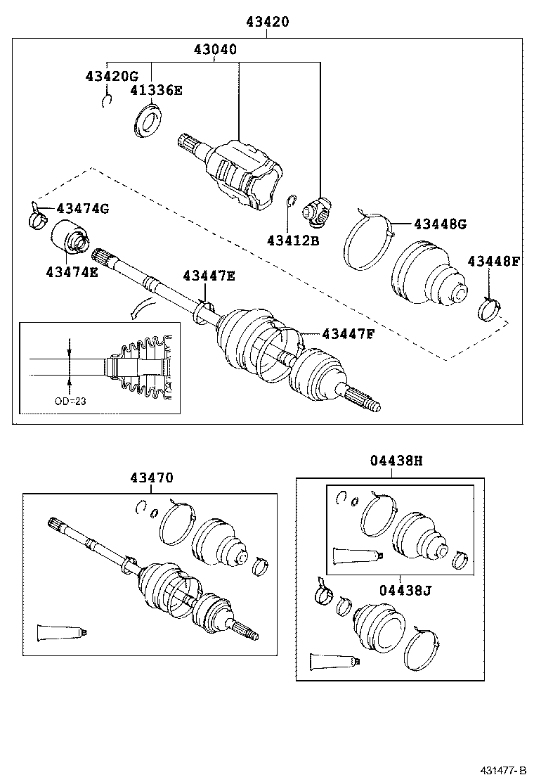 90105-10361 BOLT (FOR DRIVE SHAFT BEARING BRACKET SETTING NO.1) product image