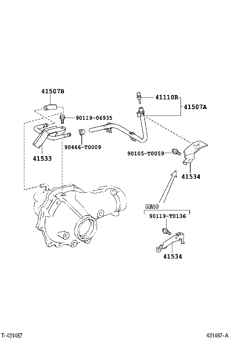 41110-71090 CARRIER ASSY, DIFFERENTIAL, FRONT product image