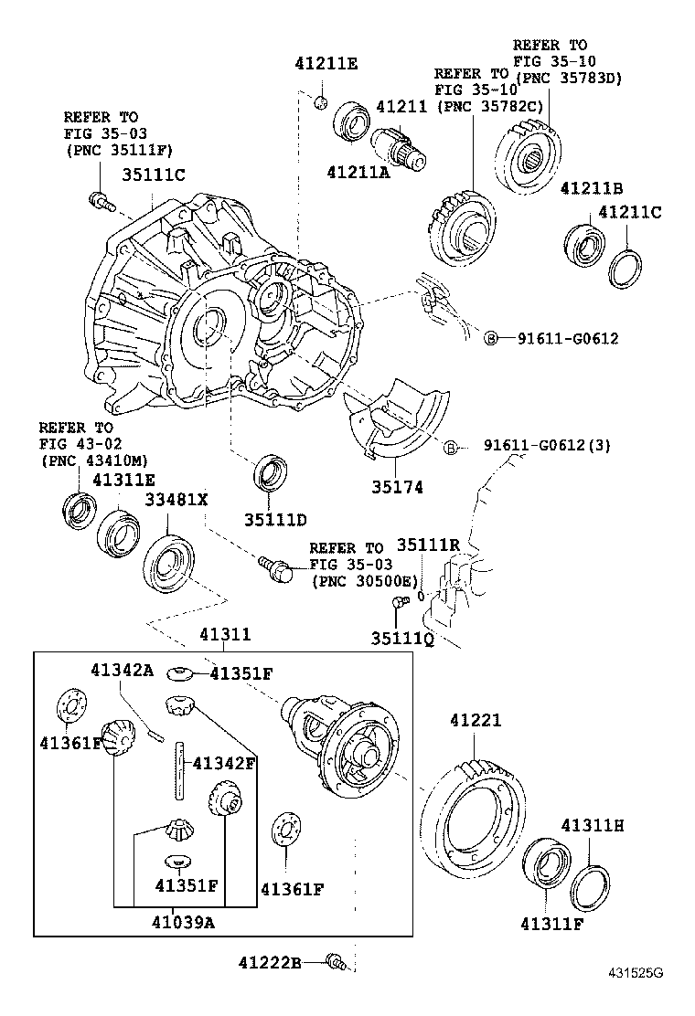 41221-52270 GEAR, FRONT DIFFERENTIAL RING product image