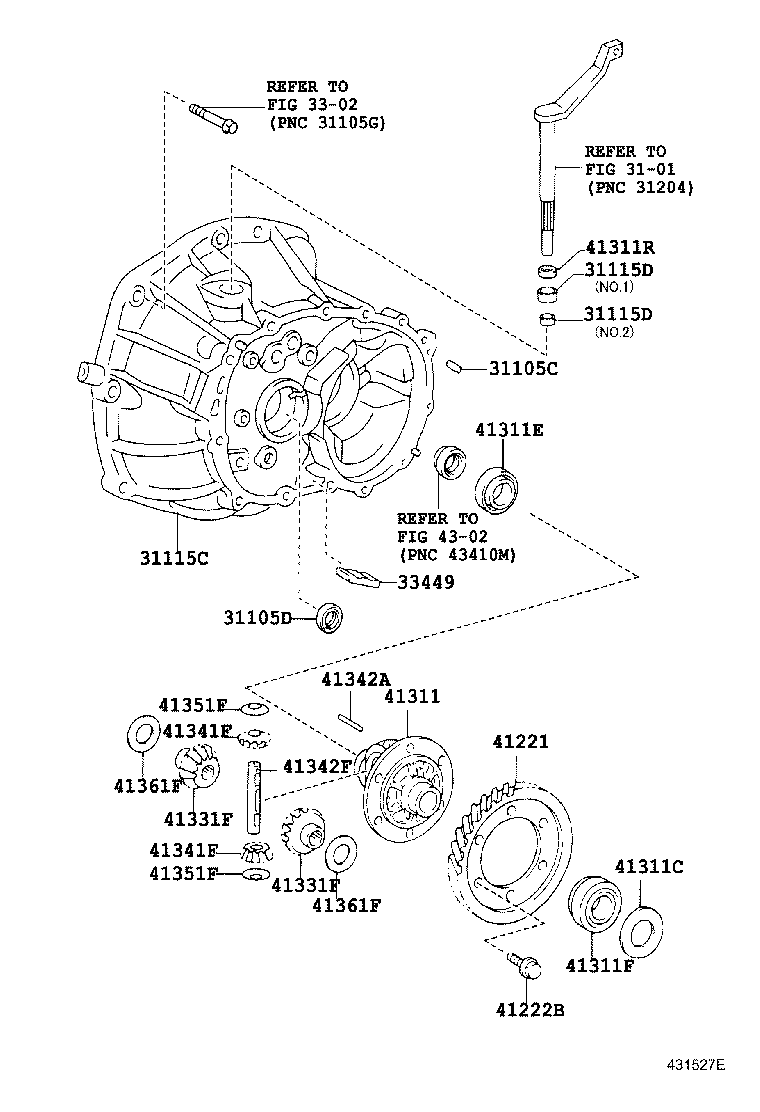31115-20110 CASE, FRONT TRANSAXLE(MTM) product image