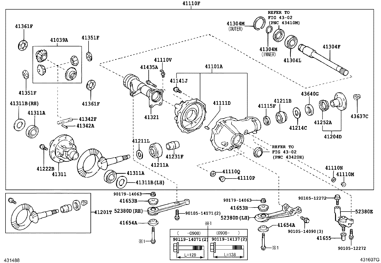 Toyota 41301-71010 CASE SUB-ASSY, FRONT DIFFERENTIAL
