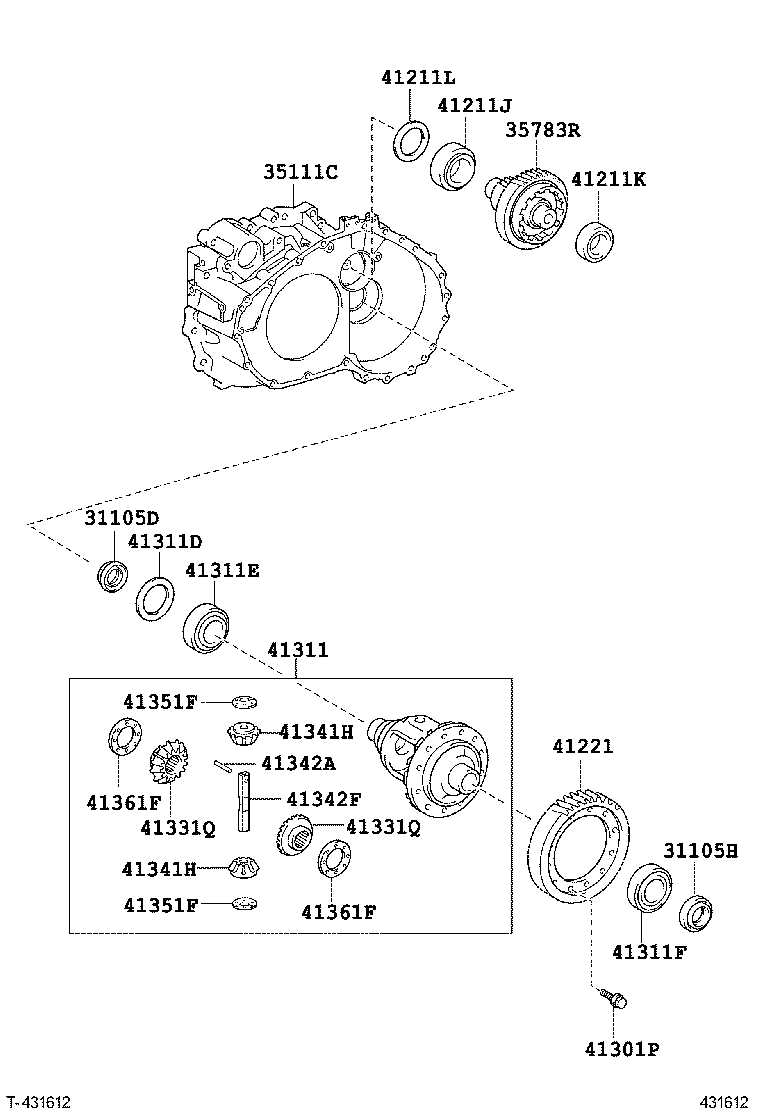 35105-07010 HOUSING, TRANSAXLE product image