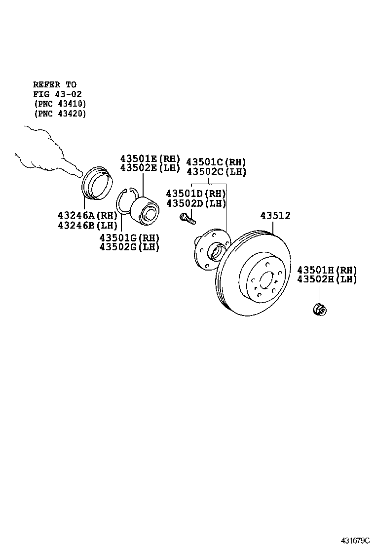 43512-06110 DISC, FRONT product image