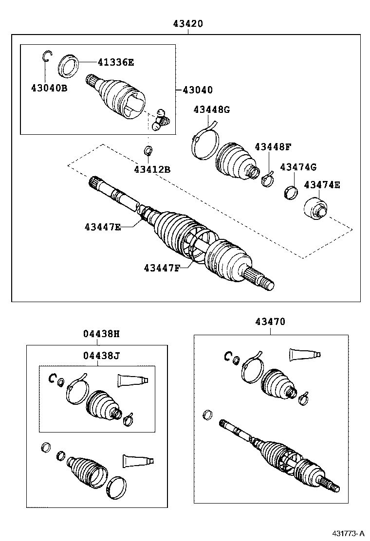 42345-02220 CLAMP, NO.2 (FOR FRONT AXLE OUTBOARD JOINT BOOT RH) product image