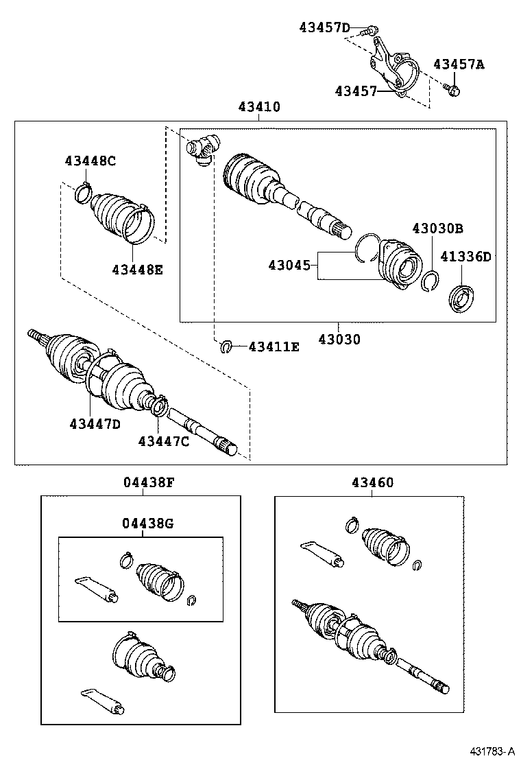 42345-02220 CLAMP, NO.2 (FOR FRONT AXLE OUTBOARD JOINT BOOT RH) product image