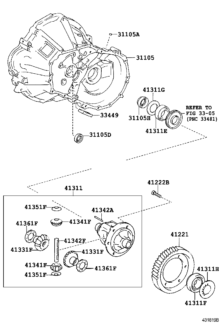 41221-52260 GEAR, FRONT DIFFERENTIAL RING product image