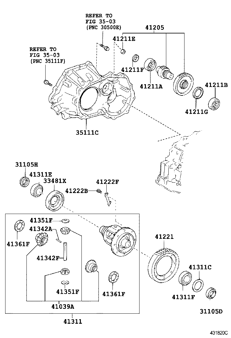 41221-52260 GEAR, FRONT DIFFERENTIAL RING product image