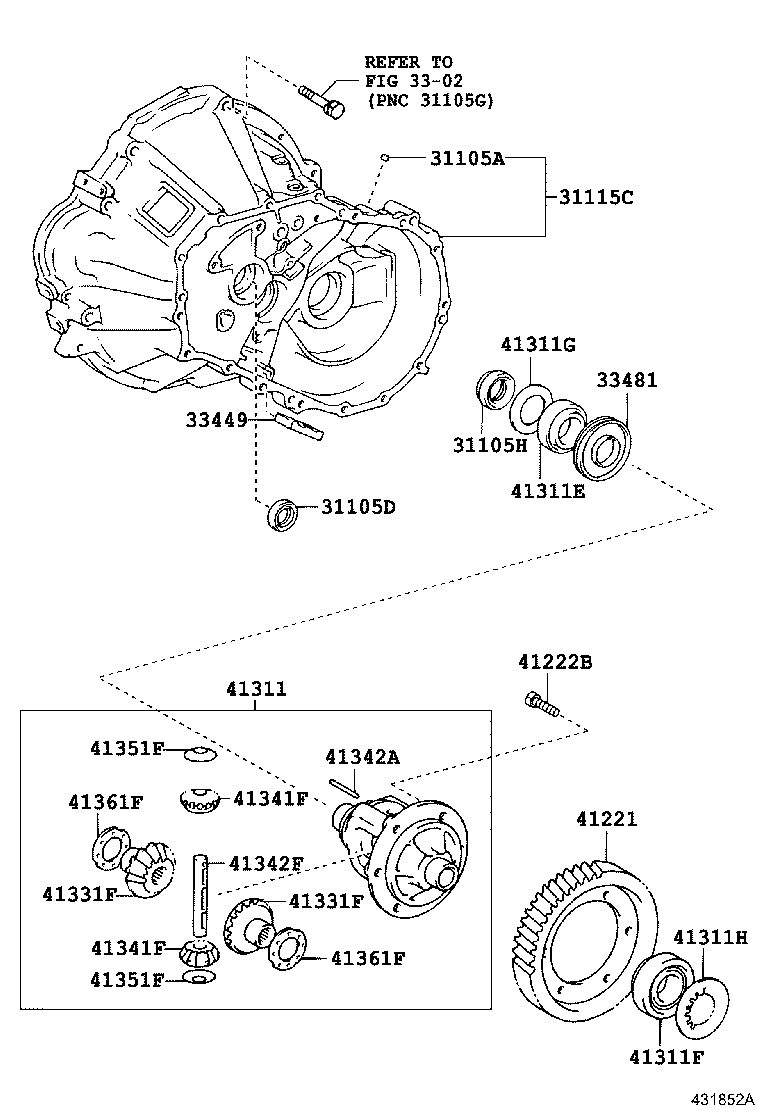 41221-02100 GEAR, FRONT DIFFERENTIAL RING product image